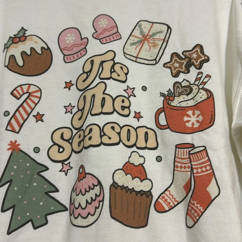 'TIS THE SEASON' CHRISTMAS DOODLE SWEATSHIRT